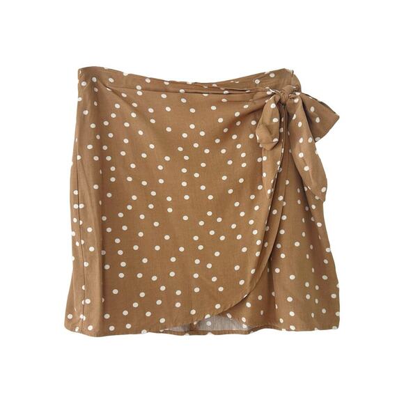 NWT L*Space Lanie Polka Dot Wrap Skirt Sz M - Picture 2 of 10